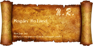 Mogán Roland névjegykártya