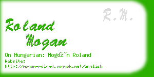 roland mogan business card